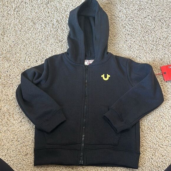 NWT True Religion Zip Up Hoodie-Toddler - Picture 1 of 7